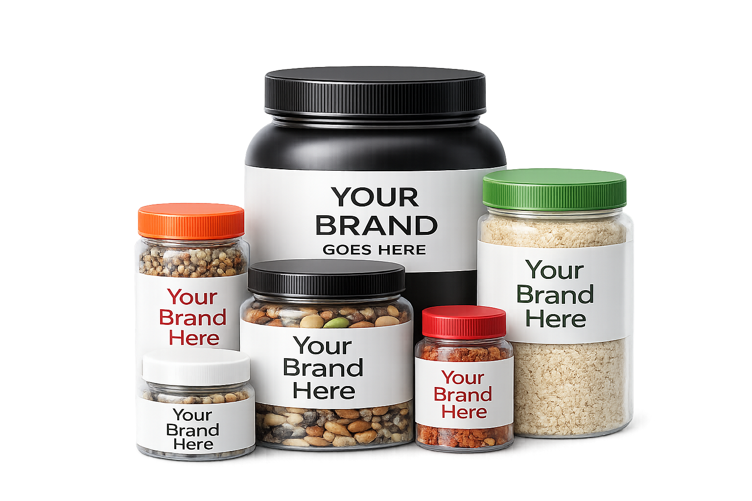 Plastic Containers - Private Label Packaging